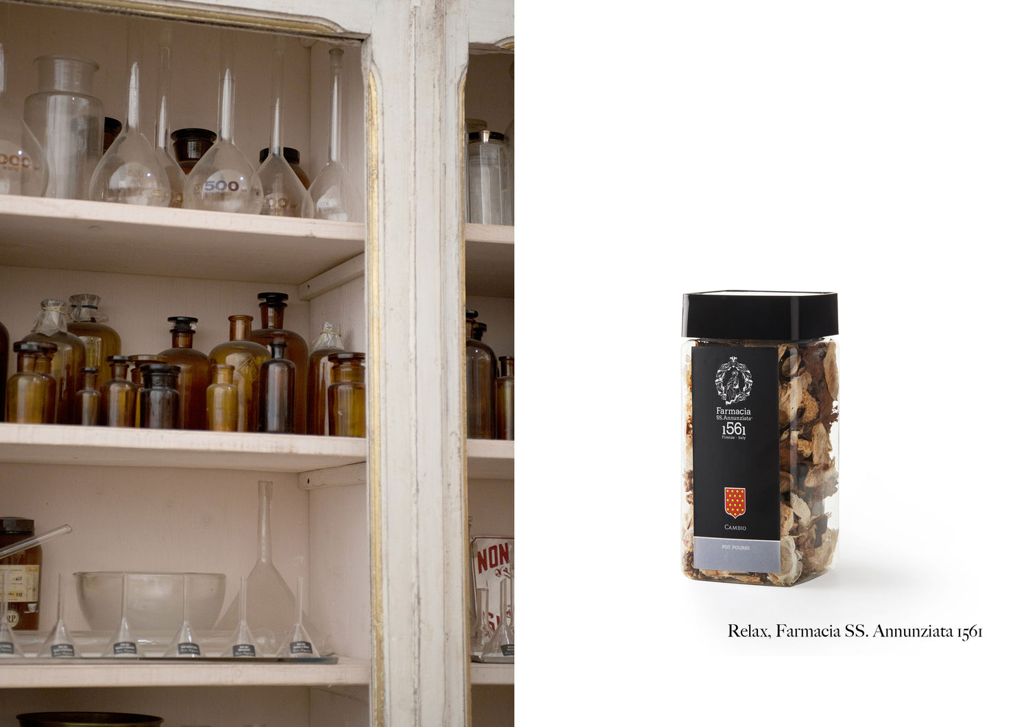 Relax perfume potpurri fragrance Farmacia Annunziata Florence Italian artisan handmade