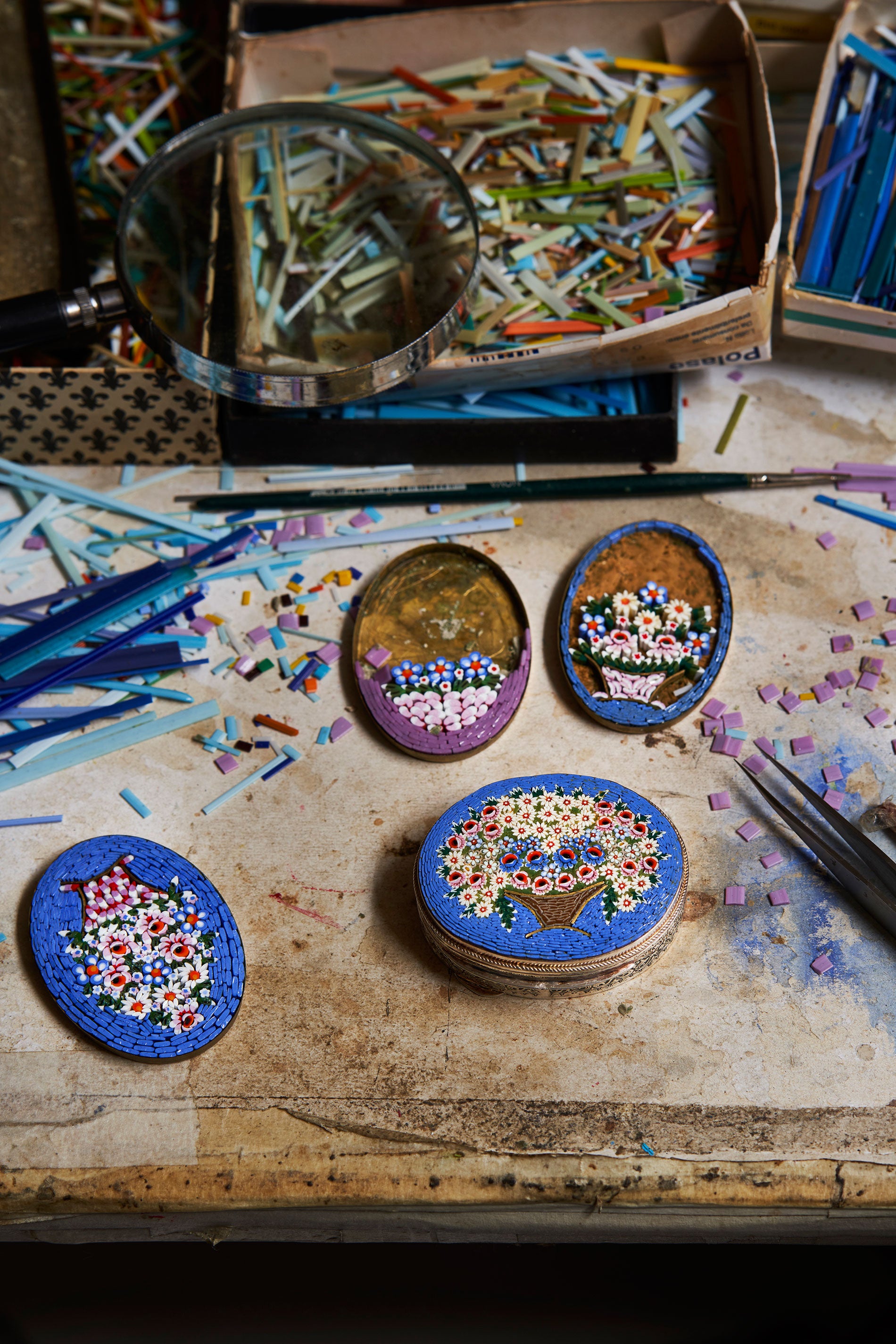 Traversari Florence Artisanal Micro Mosaic Tableau