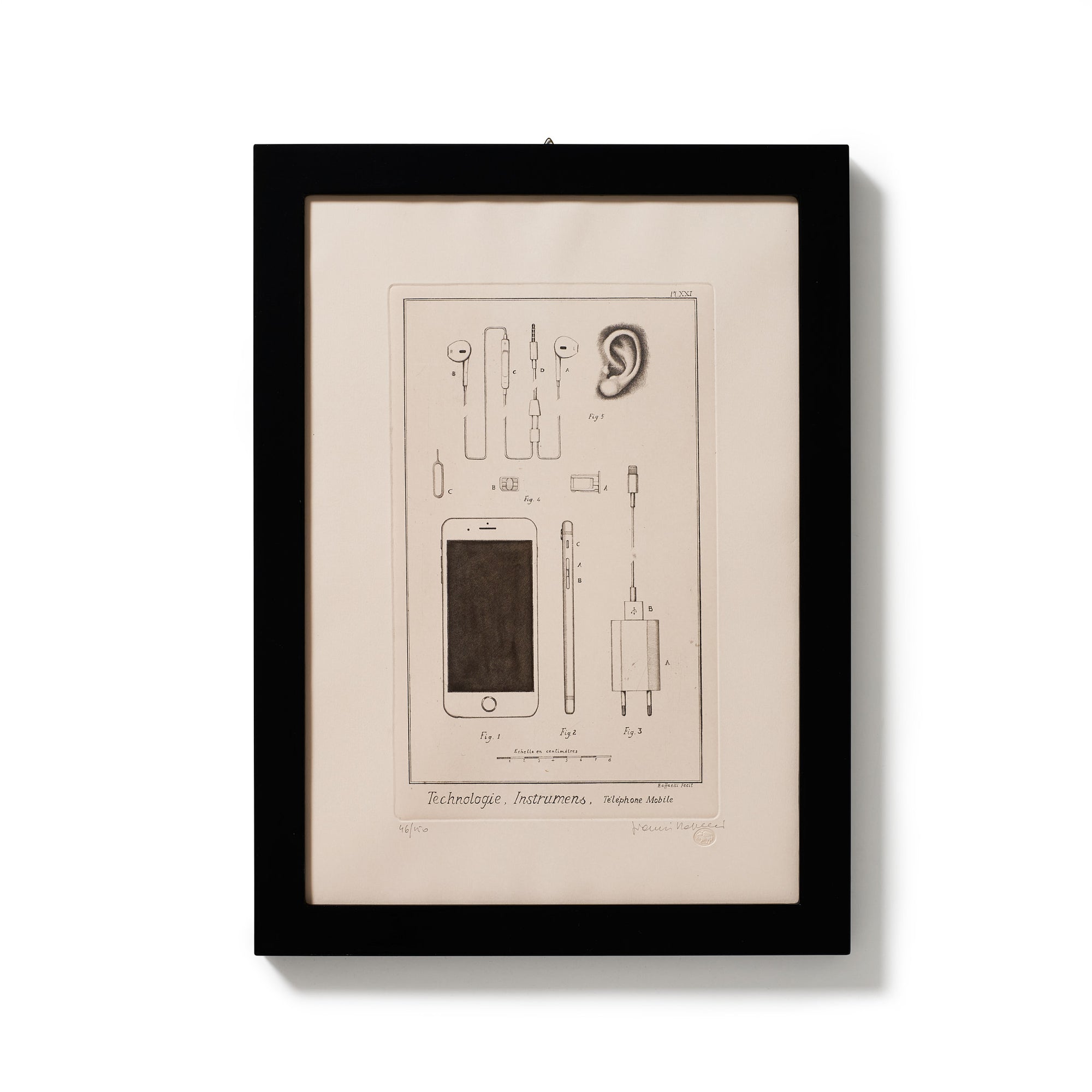 ippogrifo-artisan-etching-acquaforte-watercolor-iphone-technology