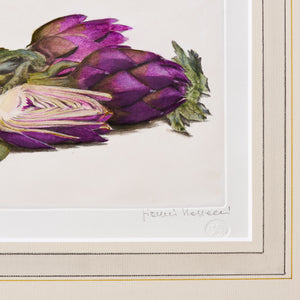 ippogrifo-artisan-etching-acquaforte-watercolor-artichokes