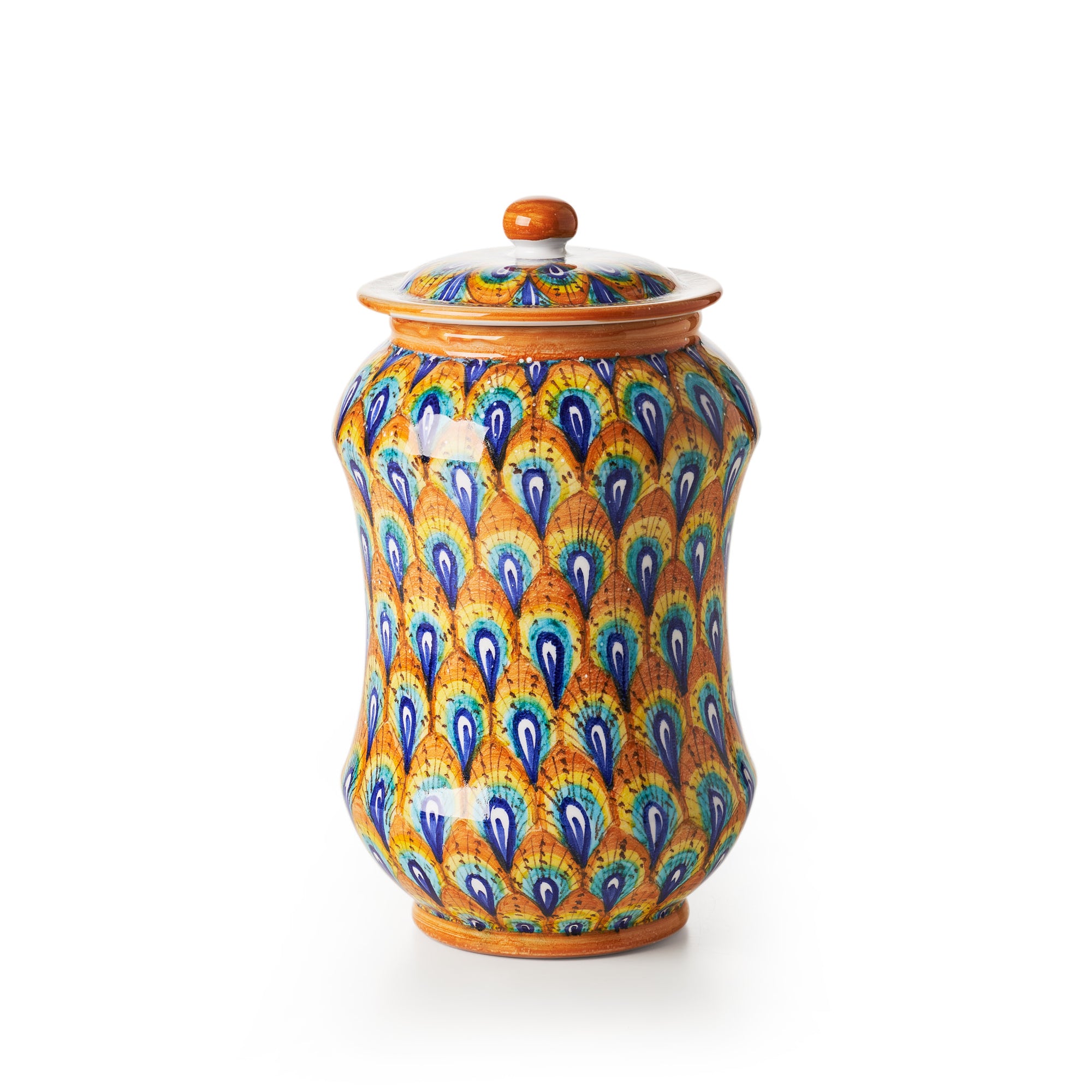 sbigoli-ceramics-pottery-pavone-albarello-pharmacy-jar