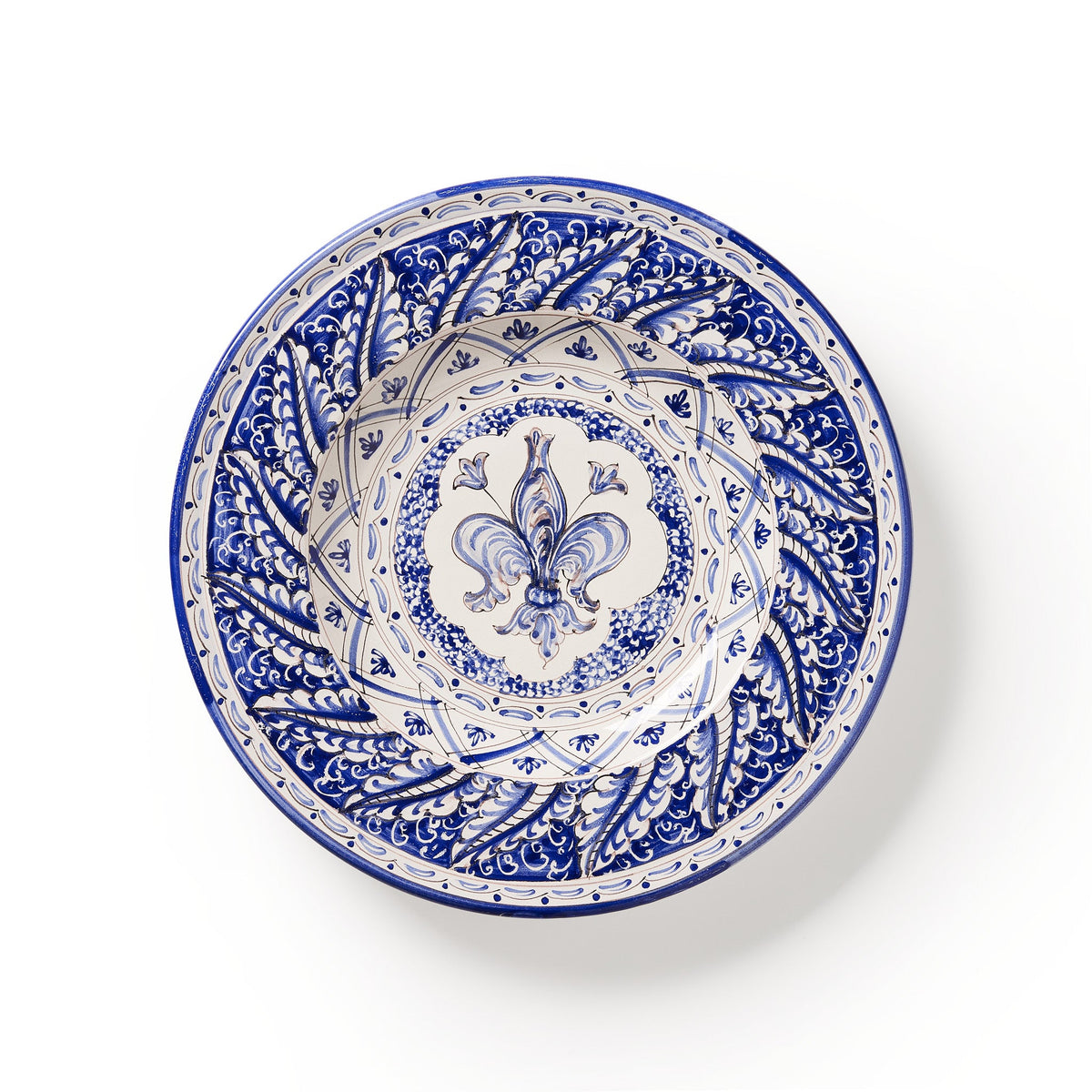 sbigoli-ceramics-pottery-artistic-plate-iris