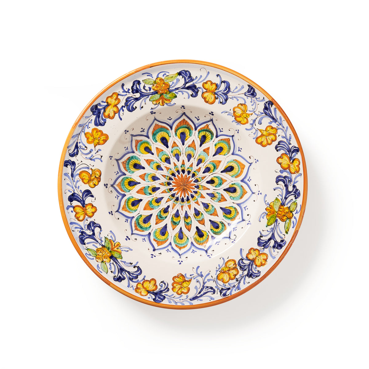 sbigoli-ceramics-pottery-artistic-plate-pavone