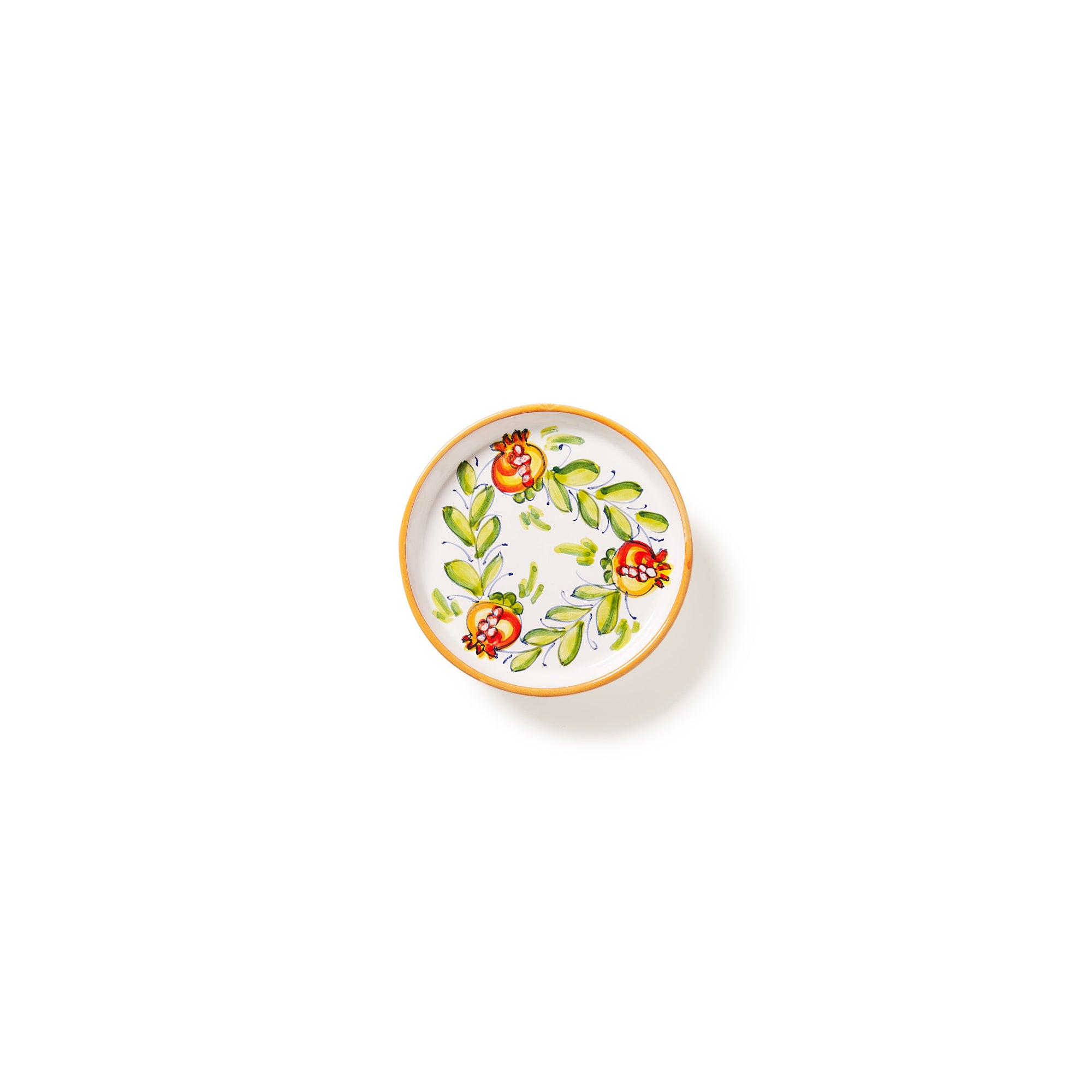 sbigoli-ceramics-pottery-oil-bottle-saucer-spoon-holder-set-pomegranates