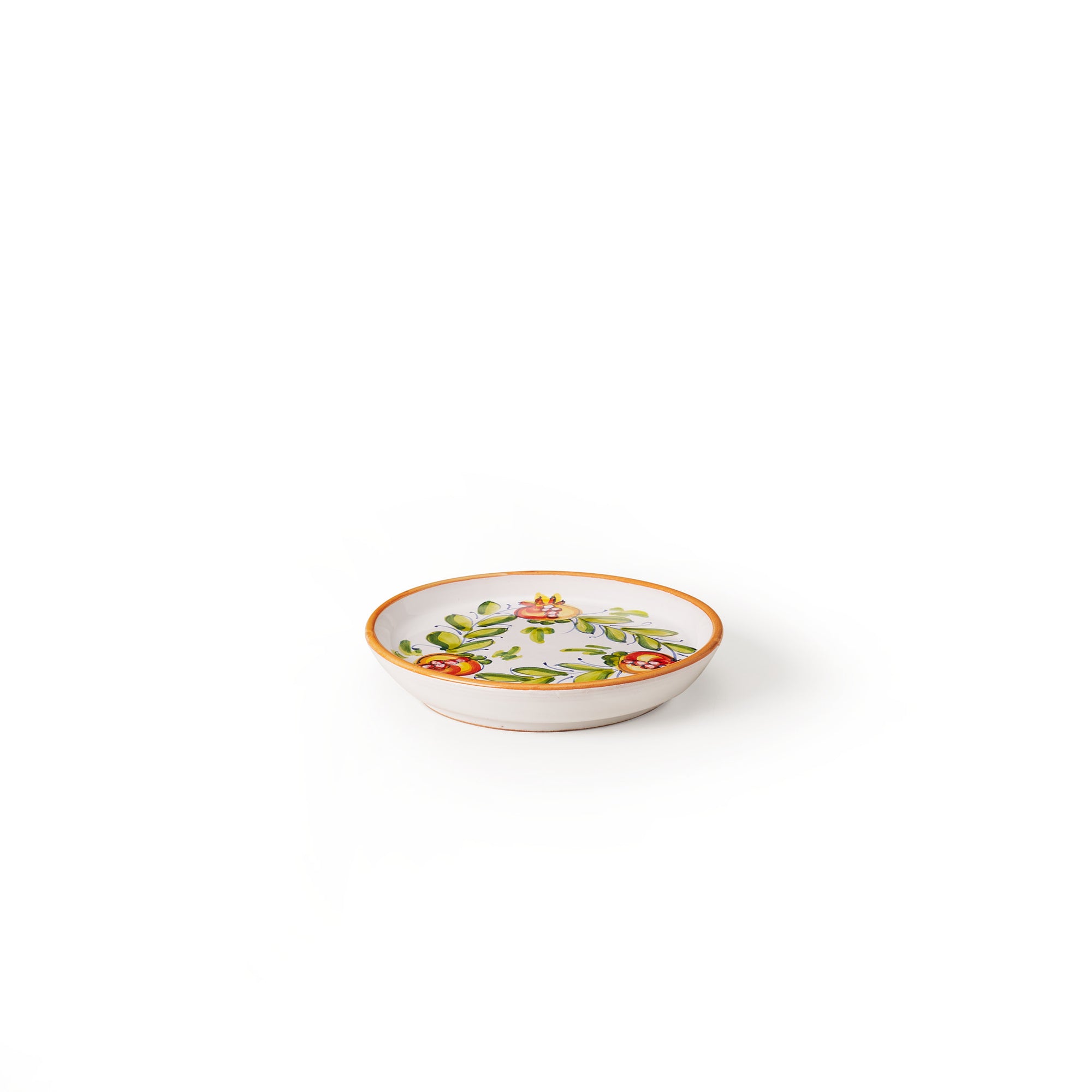 sbigoli-ceramics-pottery-oil-bottle-saucer-spoon-holder-set-pomegranates