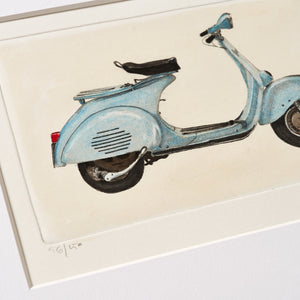 ippogrifo-artisan-etching-acquaforte-watercolor-light-blue-vespa