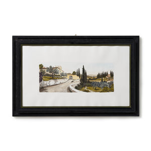 ippogrifo-artisan-etching-acquaforte-watercolor-villa-with-merlons