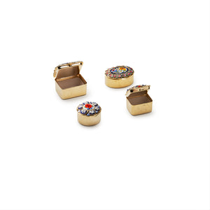 Traversari-Artisan-Mosaics-Product-Set-of-4-small-gold-plated-brass-boxes-with-glass-mosaic