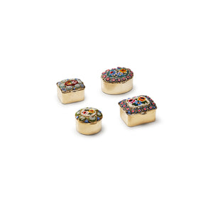 Traversari-Artisan-Mosaics-Product-Set-of-4-small-gold-plated-brass-boxes-with-glass-mosaic