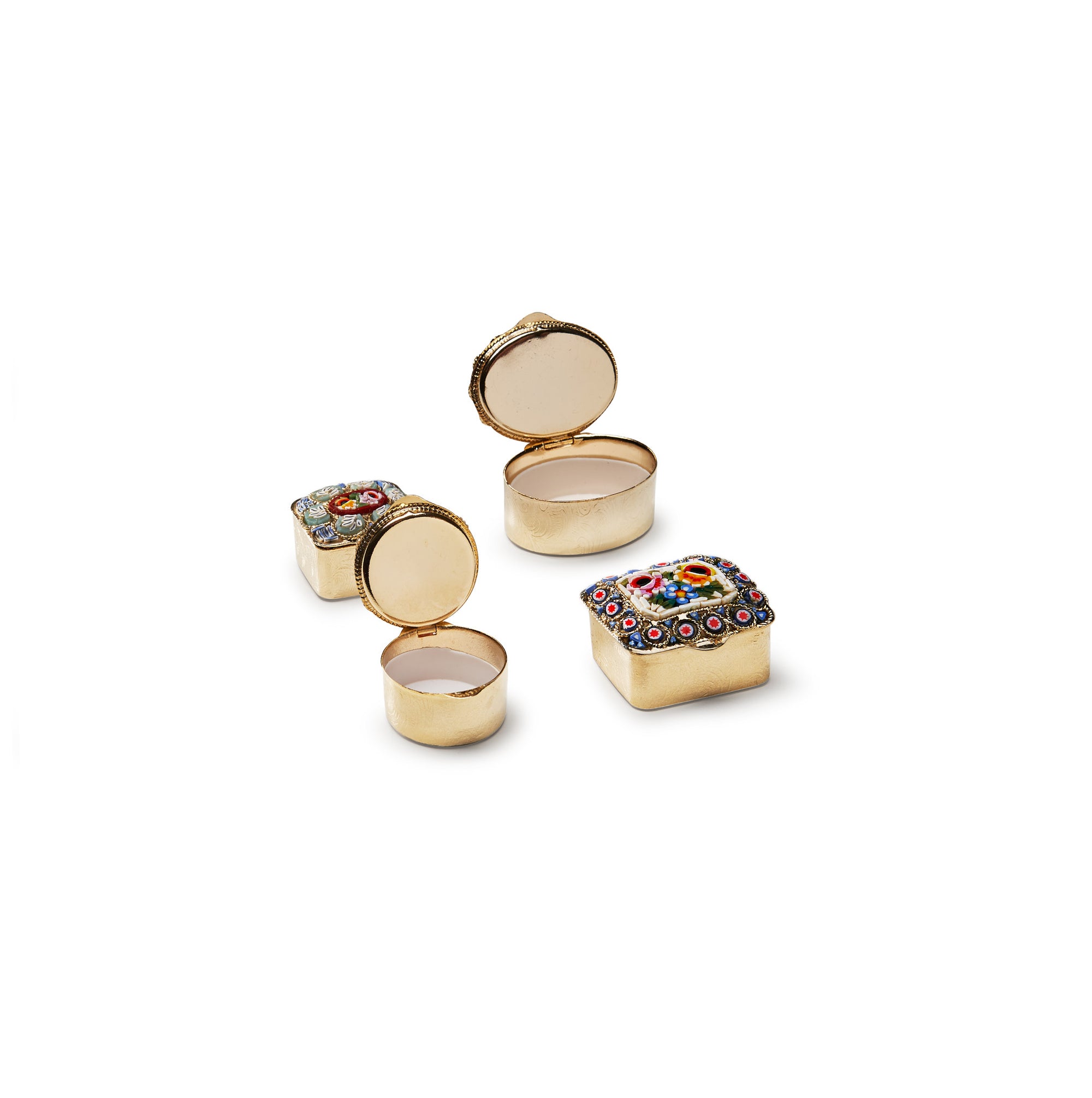 Traversari-Artisan-Mosaics-Product-Set-of-4-small-gold-plated-brass-boxes-with-glass-mosaic